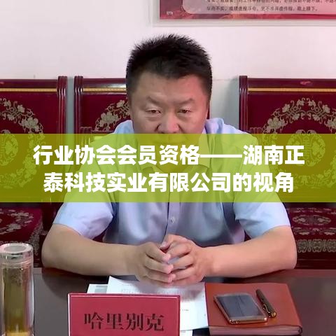 湖南正泰科技行业协会会员资格详解