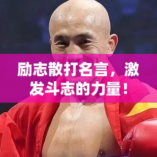 励志散打名言，激发斗志的力量！