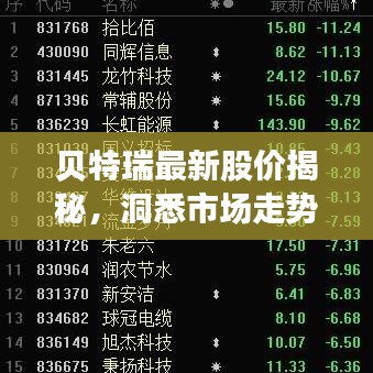 贝特瑞最新股价揭秘，洞悉市场走势与行业趋势