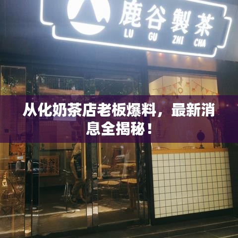 从化奶茶店老板爆料，最新消息全揭秘！