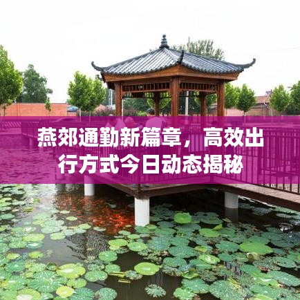 燕郊通勤新篇章，高效出行方式今日动态揭秘