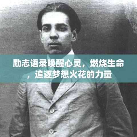 励志语录唤醒心灵，燃烧生命，追逐梦想火花的力量