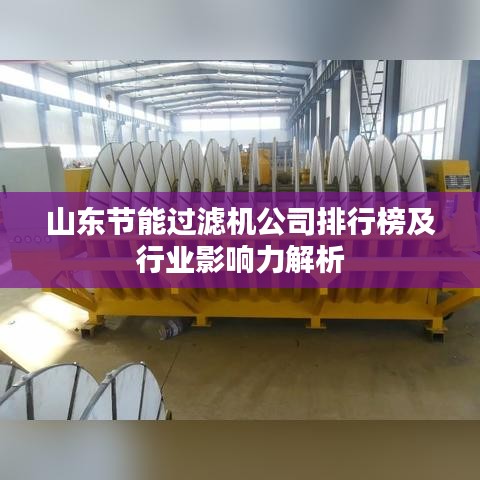 山东节能过滤机公司排行榜及行业影响力解析