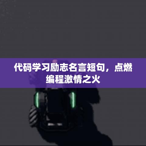 代码学习励志名言短句，点燃编程激情之火