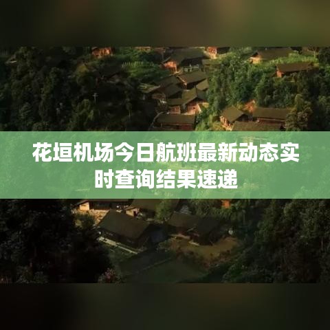 花垣机场今日航班最新动态实时查询结果速递