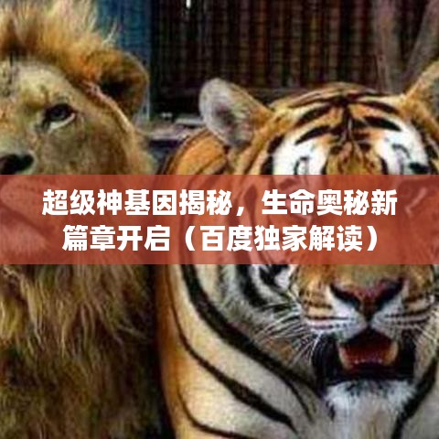 超级神基因揭秘，生命奥秘新篇章开启（百度独家解读）