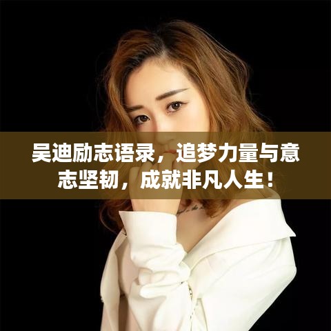 吴迪励志语录，追梦力量与意志坚韧，成就非凡人生！