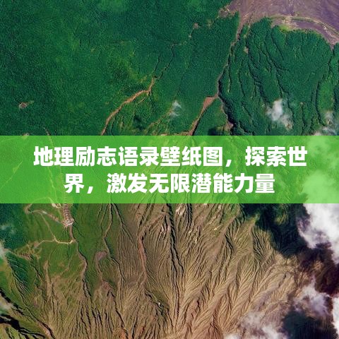 地理励志语录壁纸图，探索世界，激发无限潜能力量