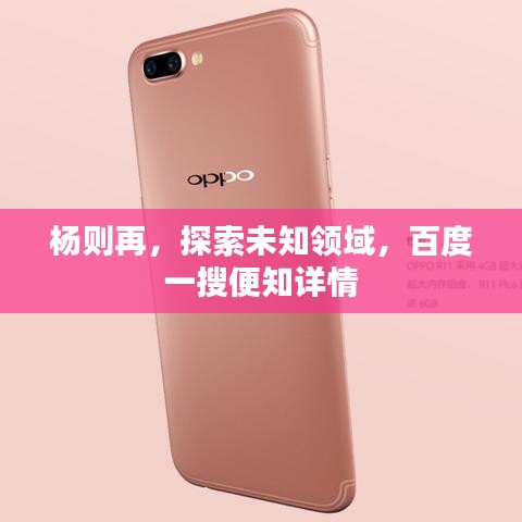 杨则再，探索未知领域，百度一搜便知详情