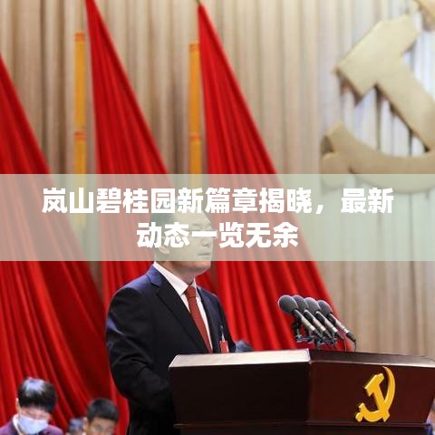岚山碧桂园新篇章揭晓，最新动态一览无余