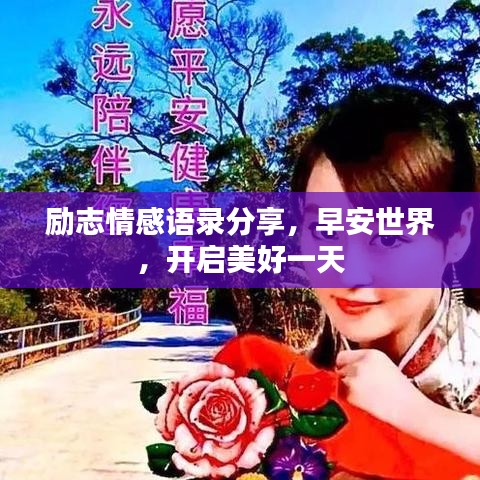 励志情感语录分享，早安世界，开启美好一天