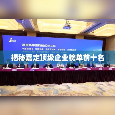 揭秘嘉定顶级企业榜单前十名