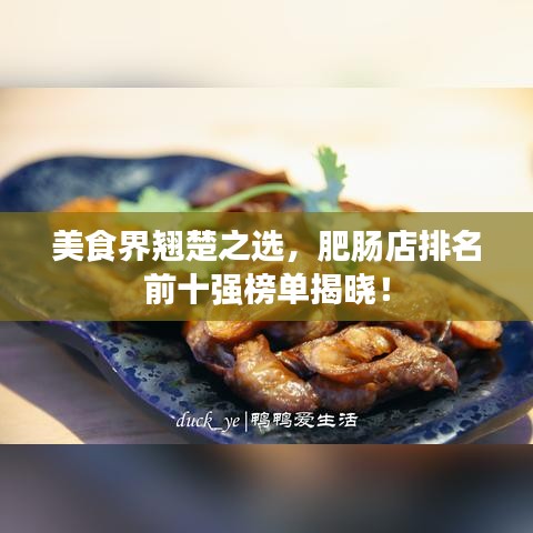 美食界翘楚之选，肥肠店排名前十强榜单揭晓！