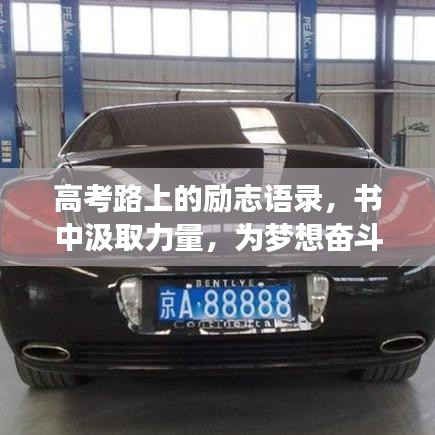 高考路上的励志语录，书中汲取力量，为梦想奋斗之路