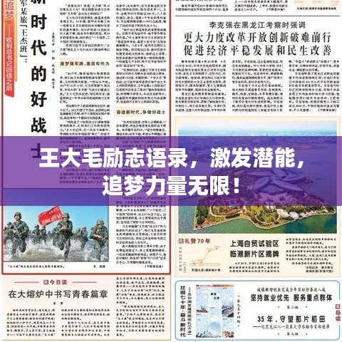 王大毛励志语录，激发潜能，追梦力量无限！