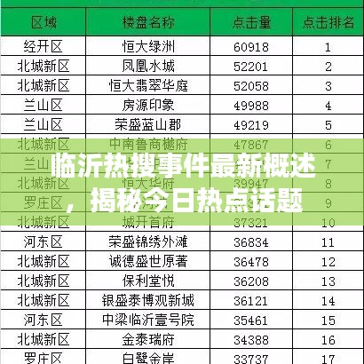 临沂热搜事件最新概述，揭秘今日热点话题