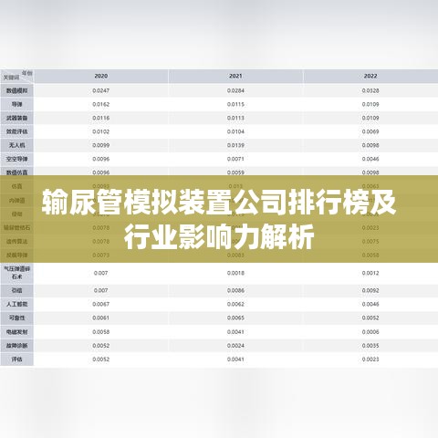 输尿管模拟装置公司排行榜及行业影响力解析